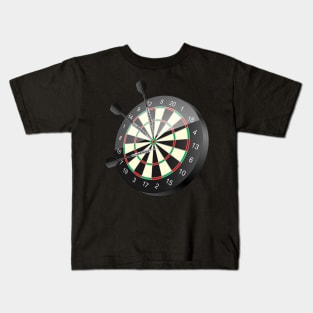 Dartboard With Darts Darter Kids T-Shirt